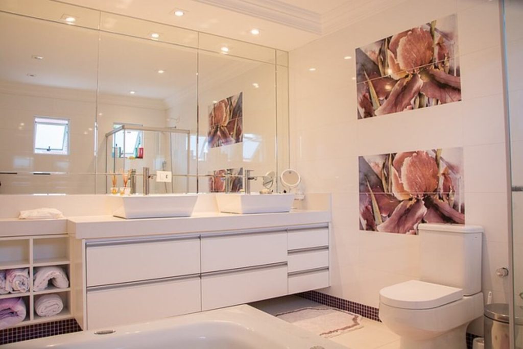 Installation of Tile in Bathroom