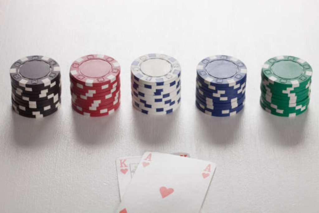 Mandy Poker Chip Business Cards